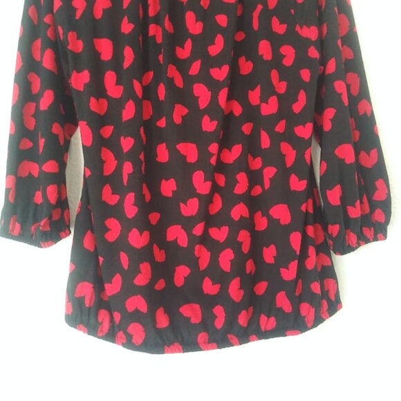 Michael Kors red and black top women's size M - Picture 6 of 16